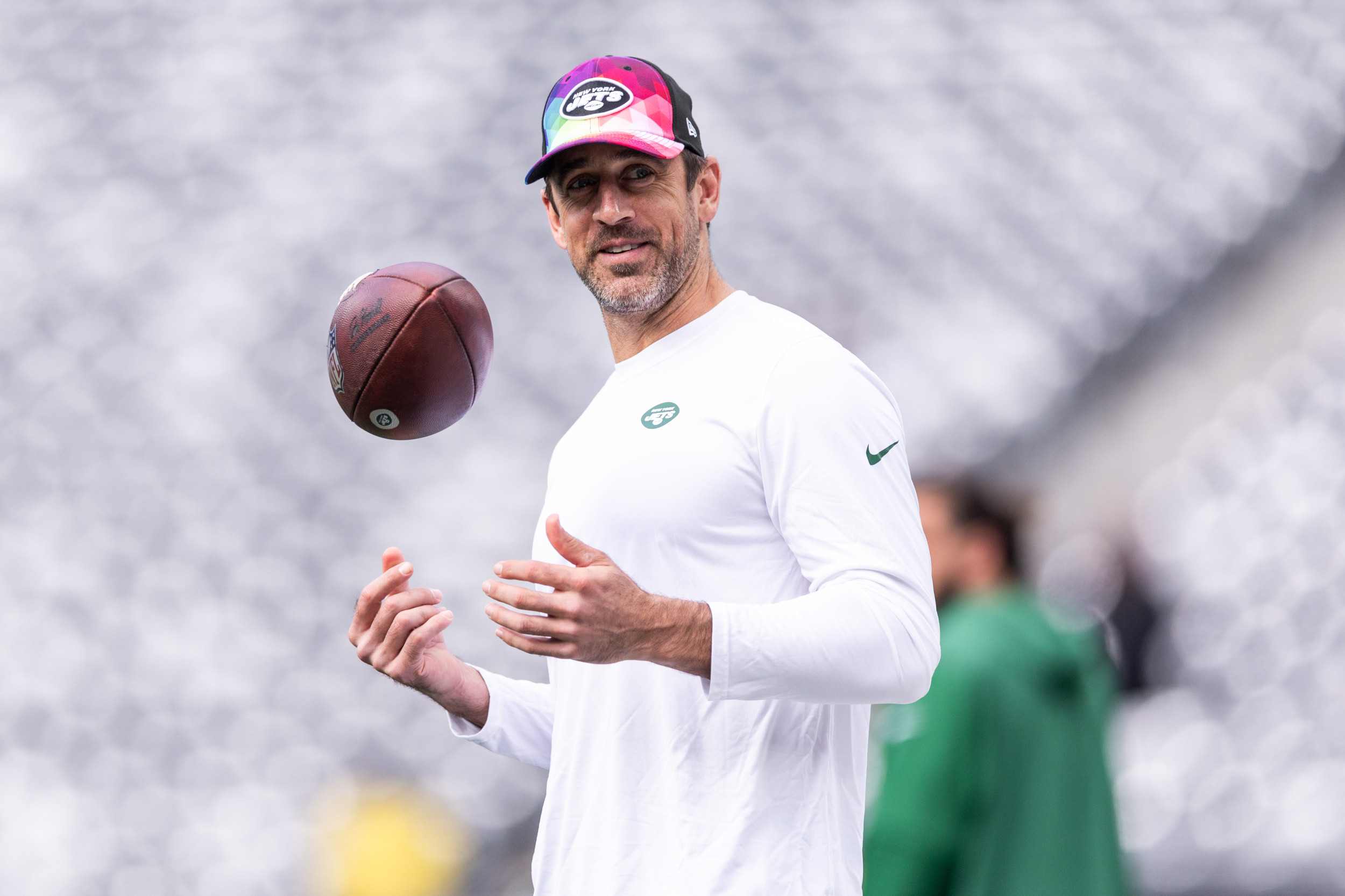 Jets' Aaron Rodgers says rehab 'ahead of schedule' 