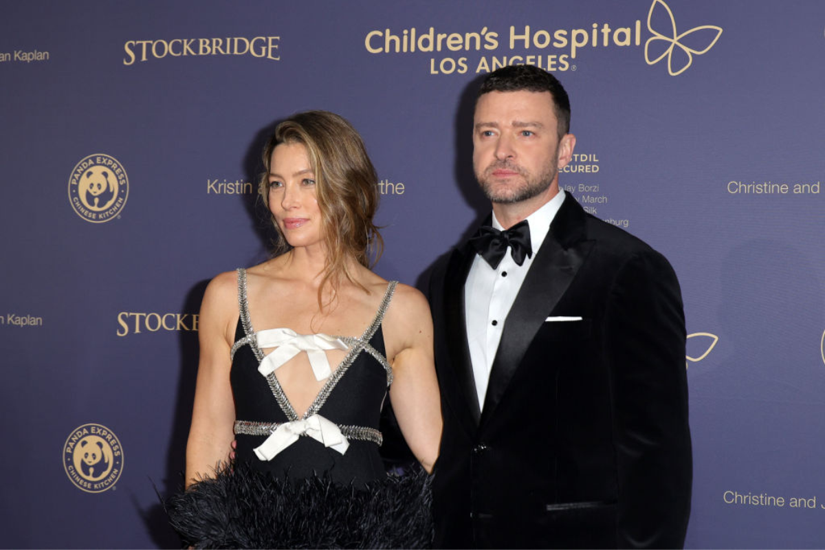 Jessica Biel (left) and Justin Timberlake, 2022