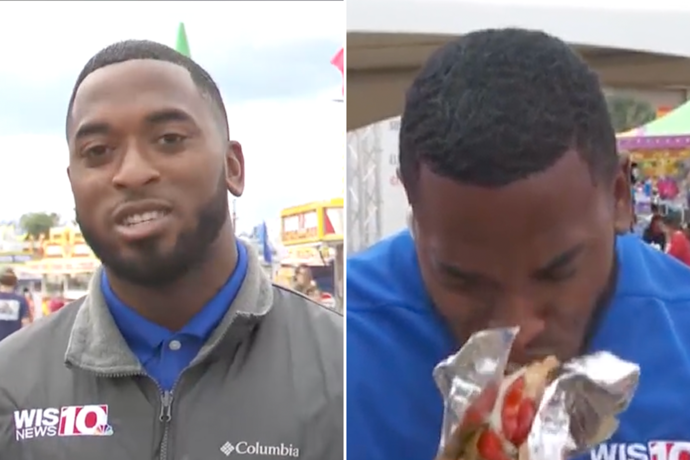 TV Anchor Appearing To Fake Positive Reaction to Eating Hot Dog Goes Viral