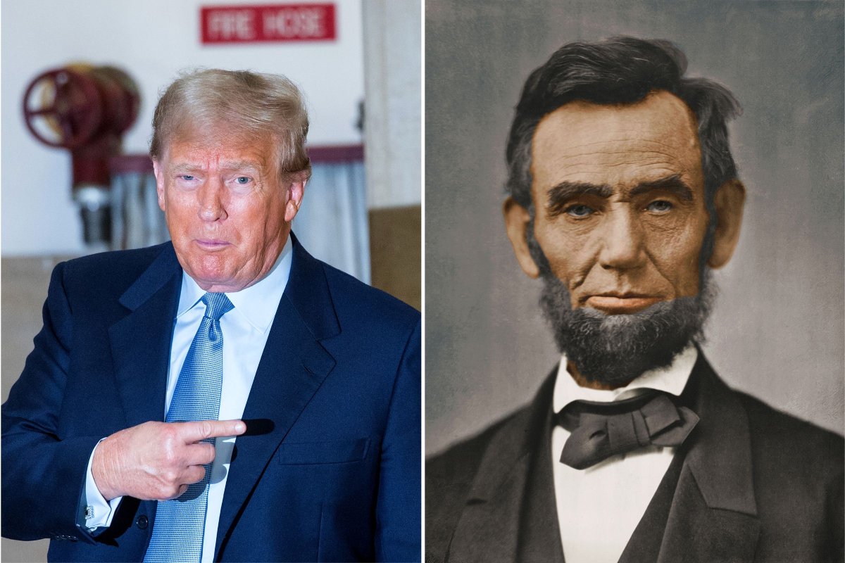 Donald Trump and Abraham Lincoln