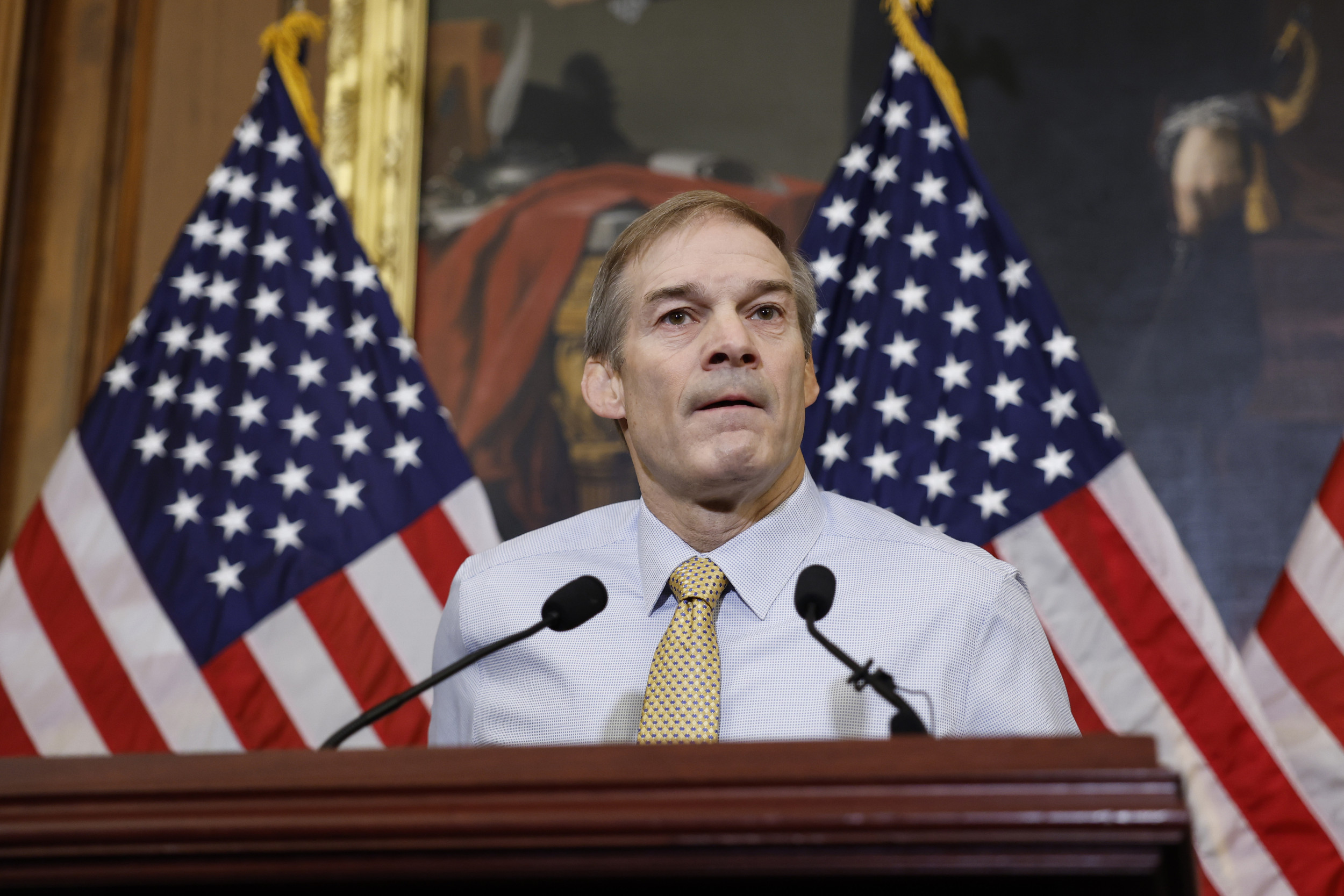 Jim Jordan Bizarre Press Conference Stuns Fox News Hosts - Newsweek