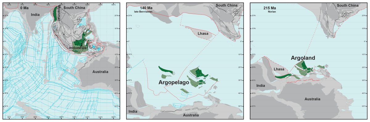 A map showing the history of Argoland