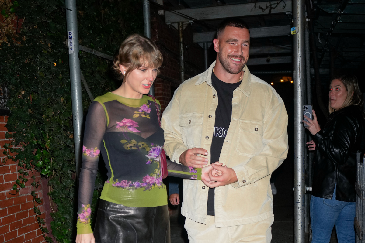 Taylor Swift and Travis Kelce, October 2023