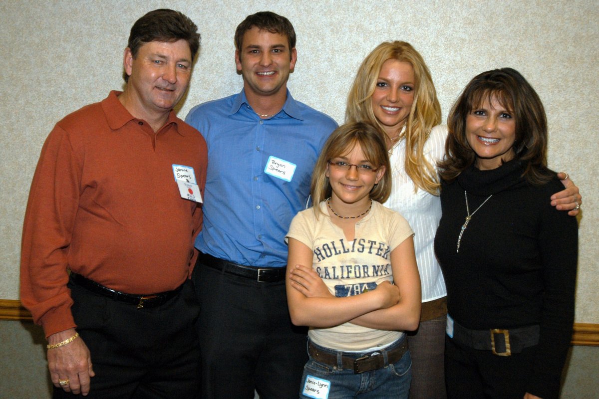 Britney Spears with her family