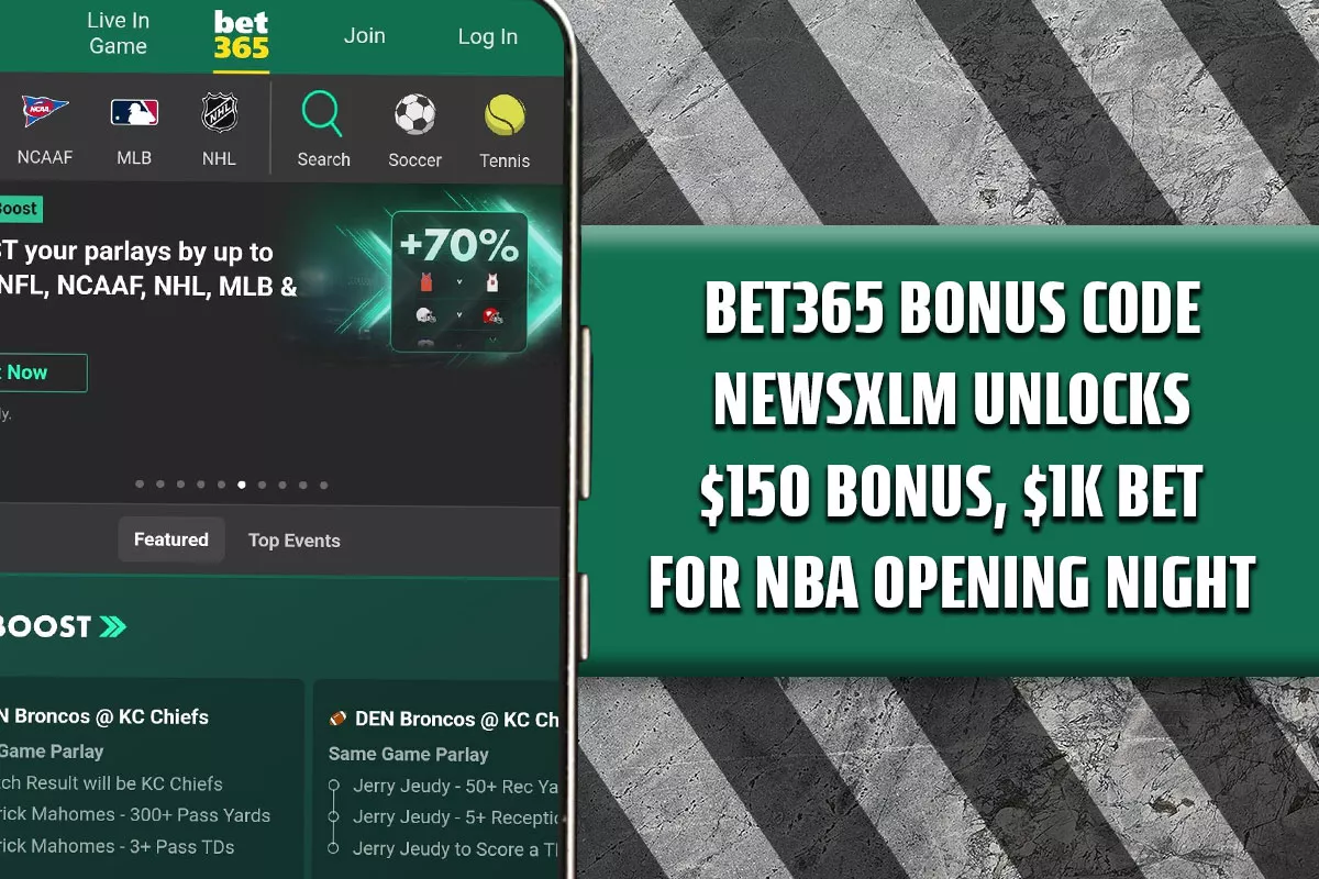 Bet365 Bonus Code NEWSXLM Unlocks $150 Bonus, $1K Bet for NBA Opening Night - Vimarsana News