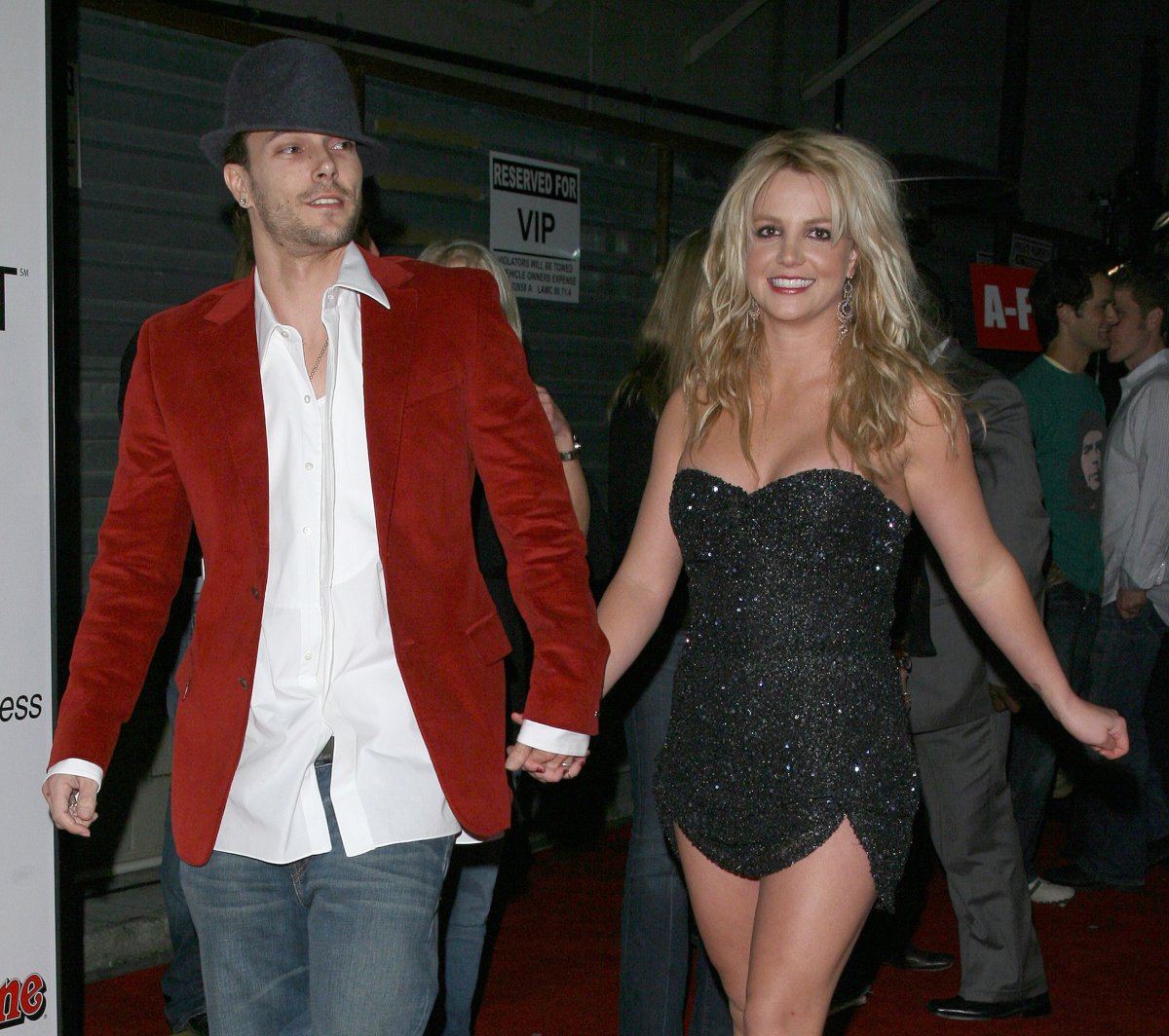 Britney Spears and Kevin Federline while married