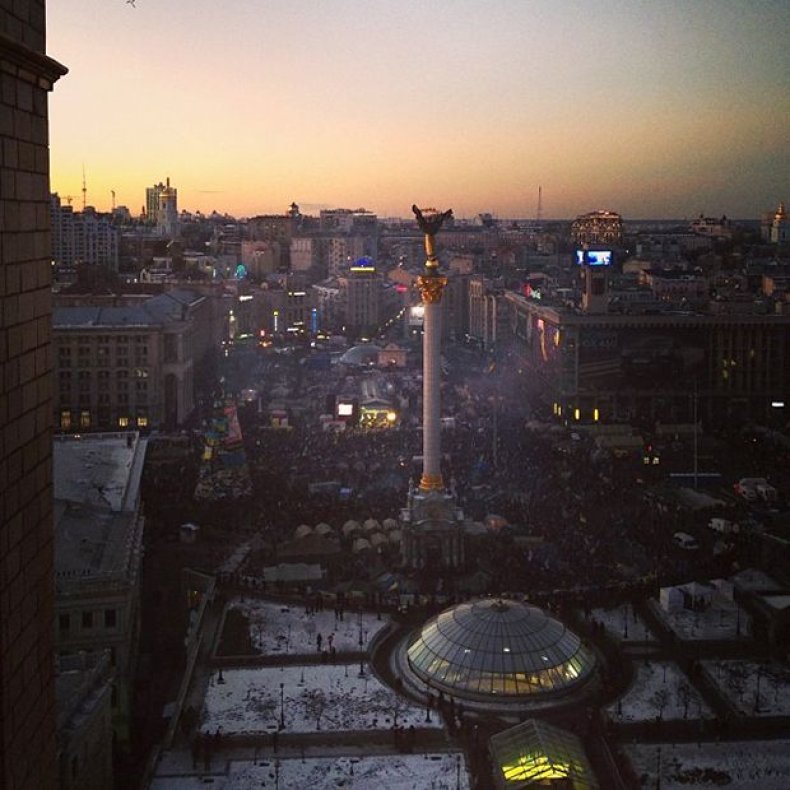 Brendan Hoffman Instagramming Ukraine