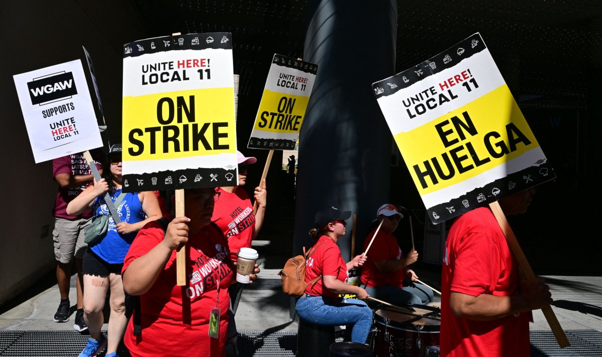 Strike Unite Here 11 local workers 