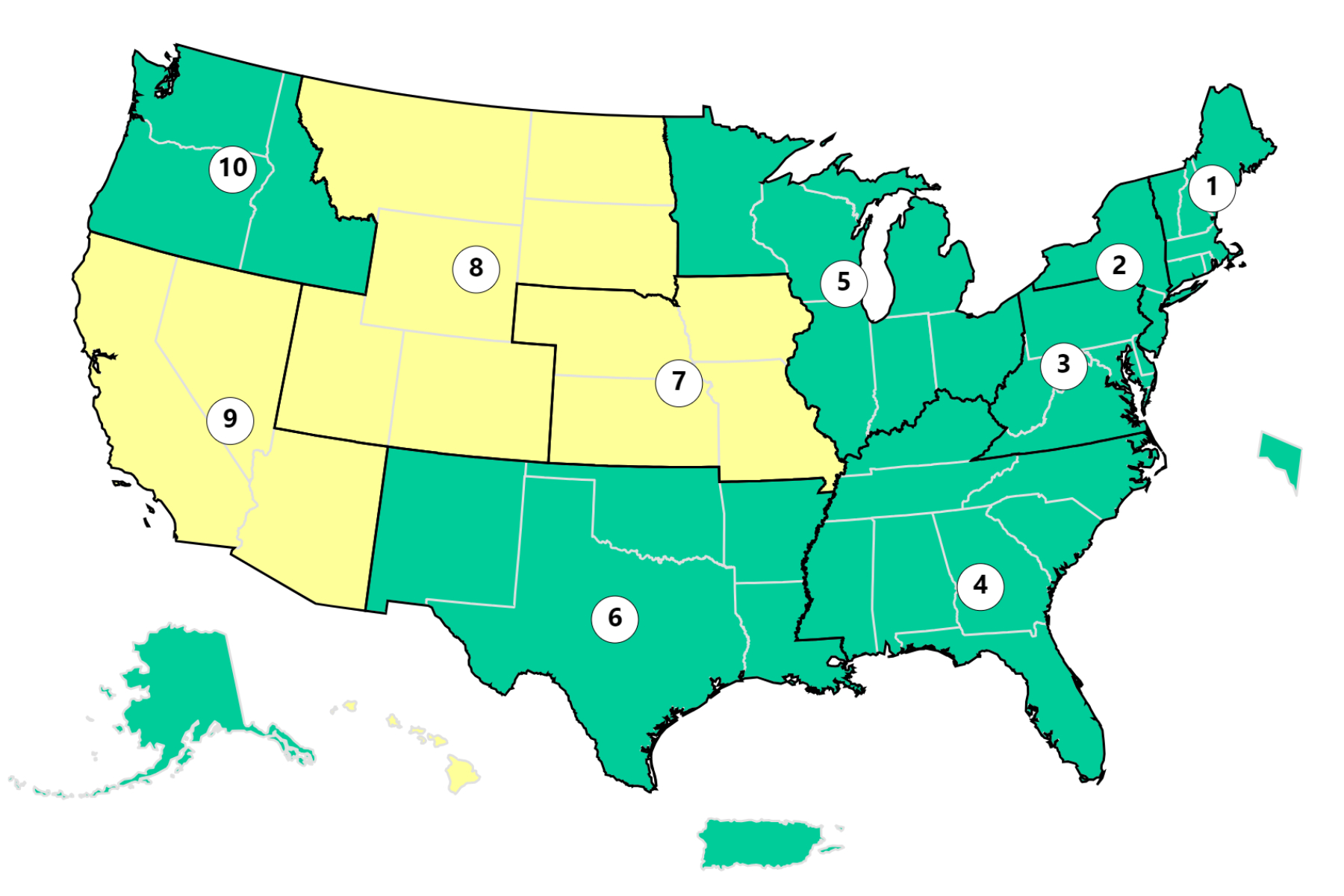 COVID Map Shows States Where Case Counts Are Highest