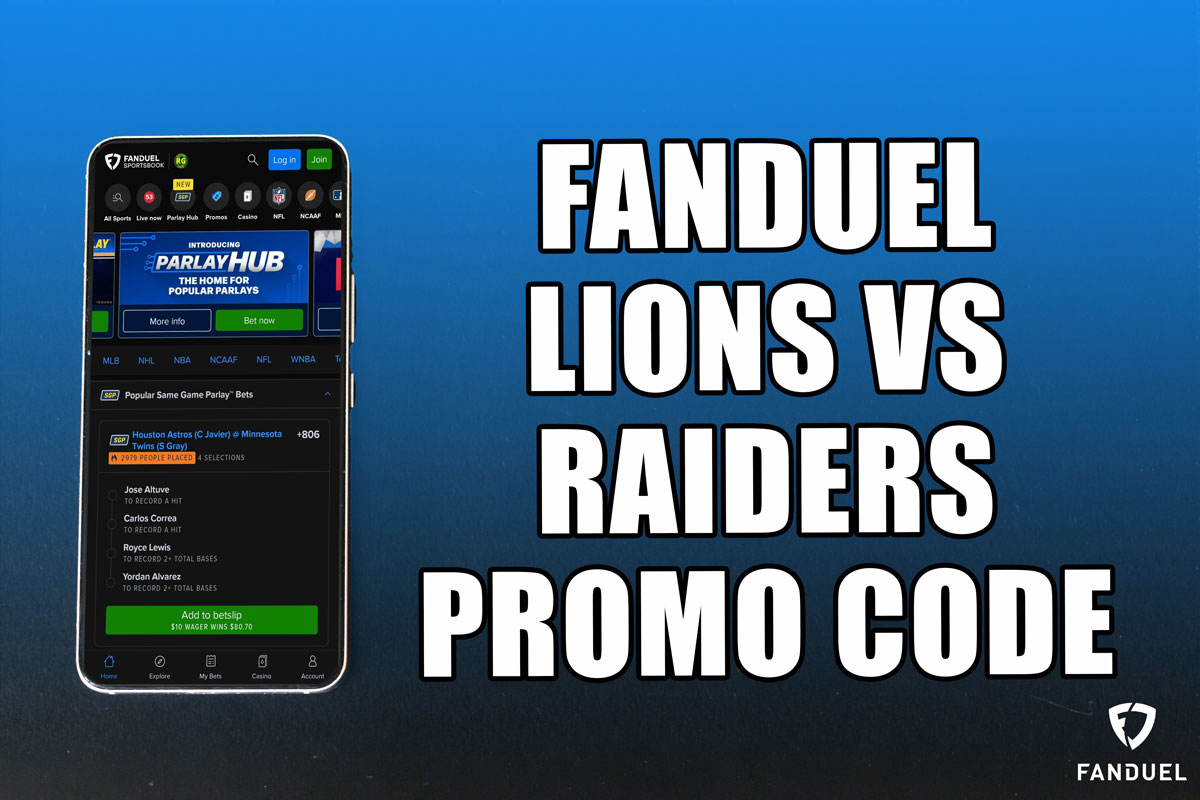 FanDuel Promo Code for LionsRaiders Bet 5, Win 150 MNF Bonus