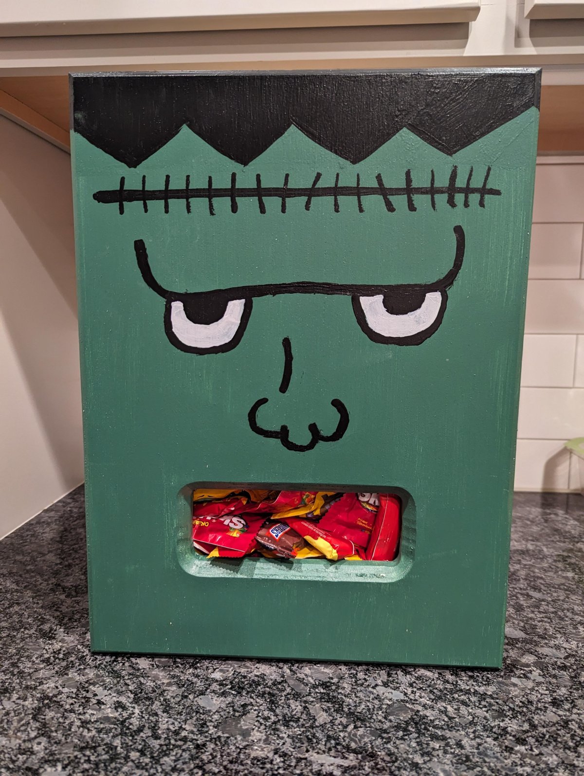 The Frankenstein candy dispenser