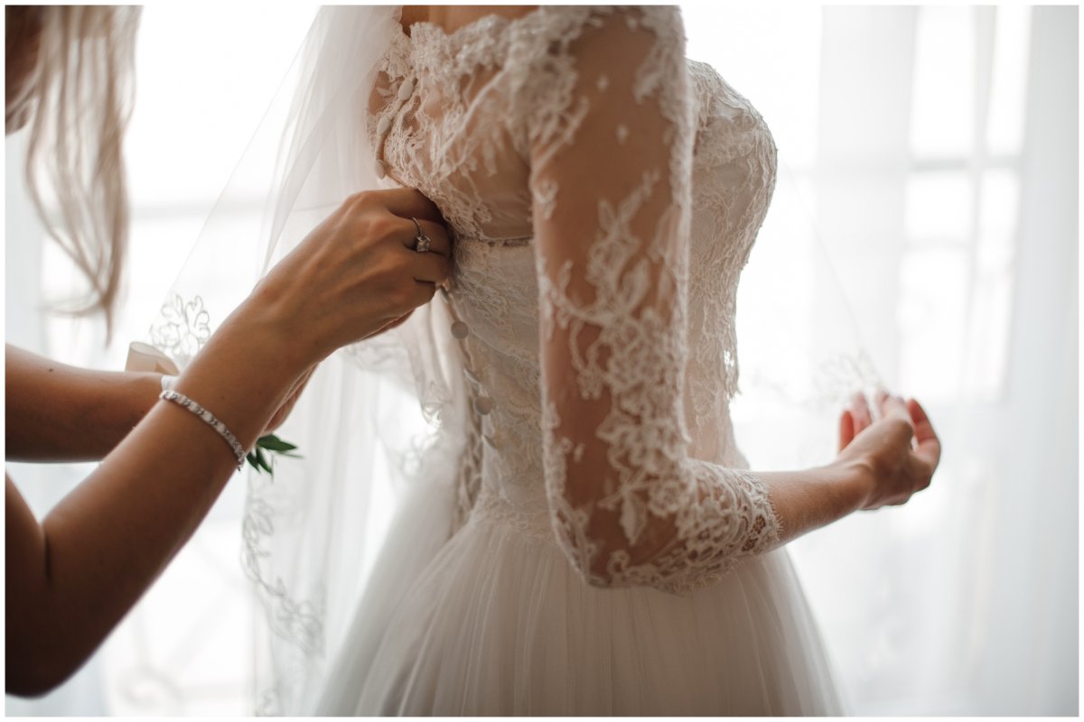 a woman wearing a wedding dress
