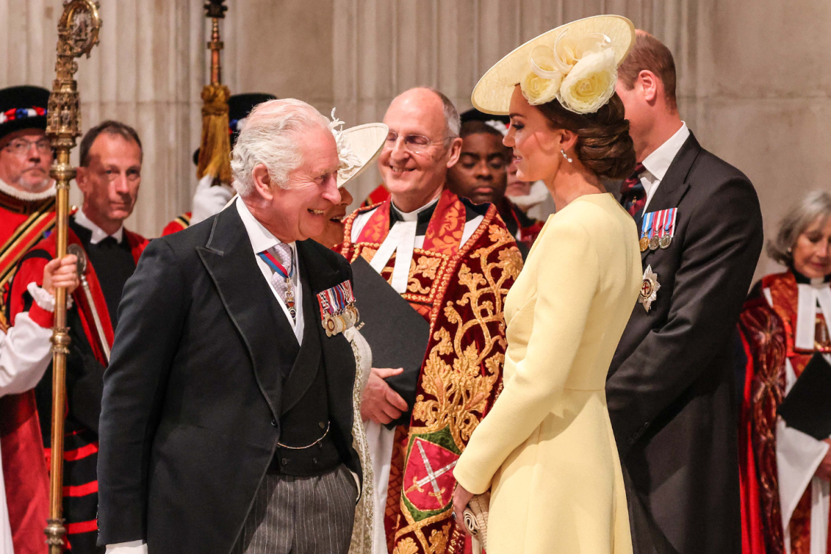 King Charles III and Kate Middleton