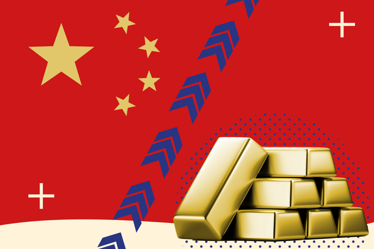 China gold market illustration