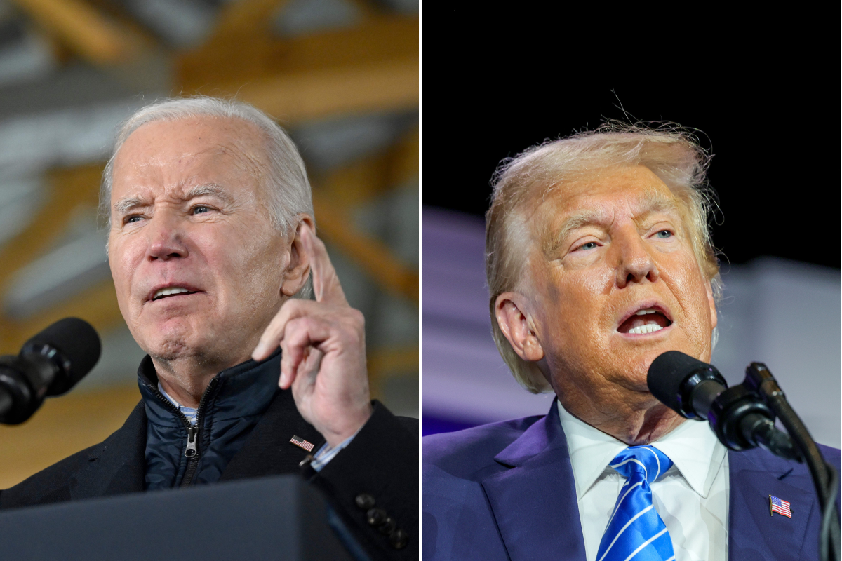 Shared image Joe Biden and Donald Trump