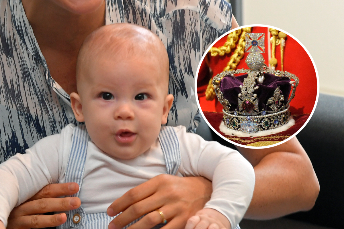 Prince Archie and The Imperial State Crown
