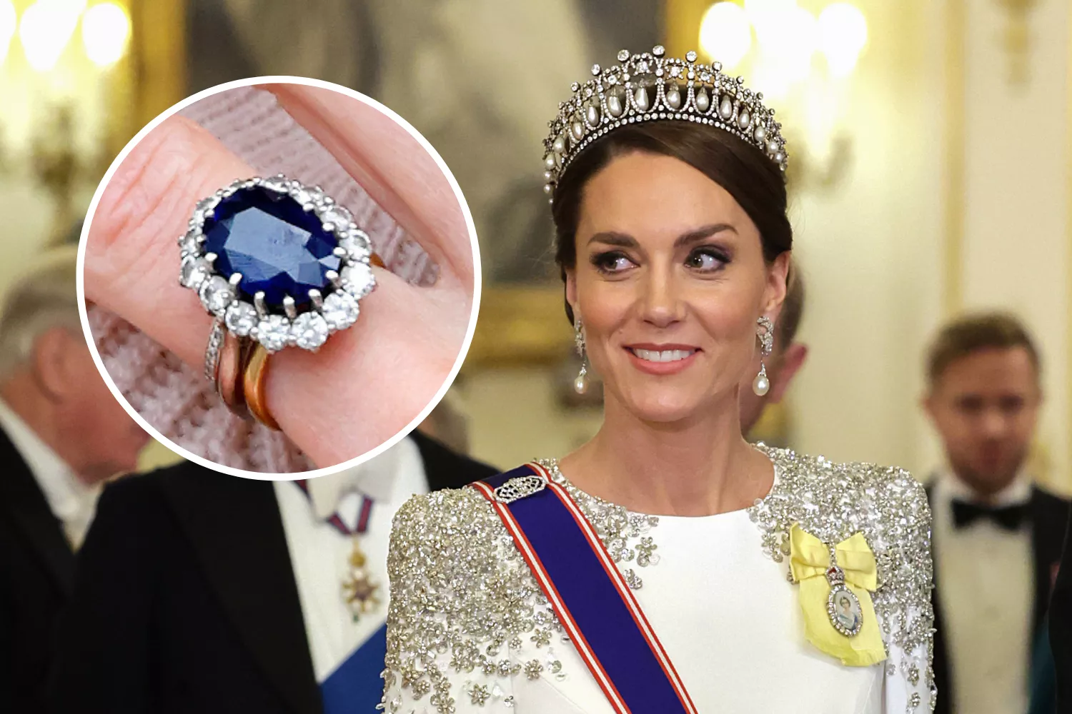 KateMiddleton debuted her #engagement ring at St. James's Palace in London.  It cos… | Royal engagement rings, Kate middleton engagement ring, Diana engagement  ring