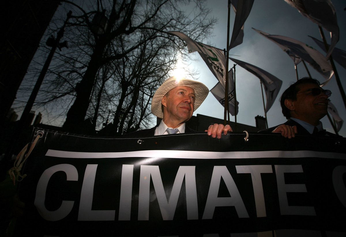 Climate scientist James Hansen Protest