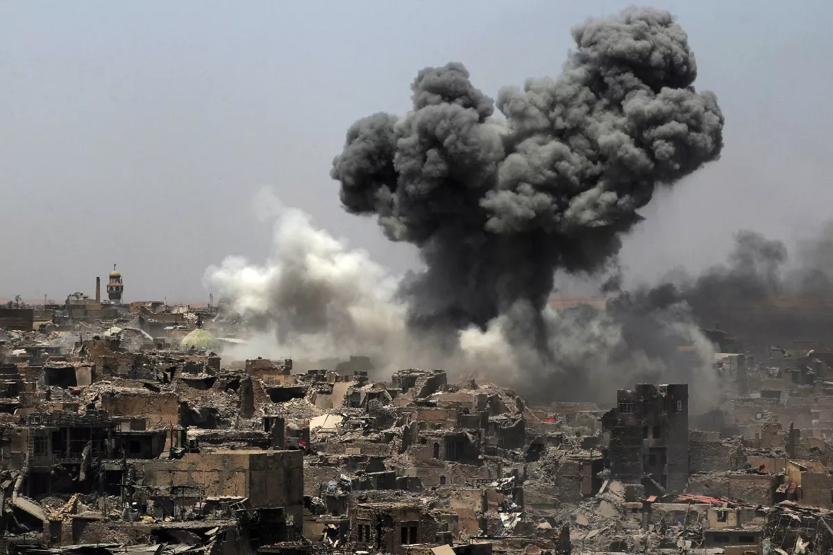 Satellite Photos of Mosul Before and After Invasion Presage Gaza's Fate - Vimarsana News