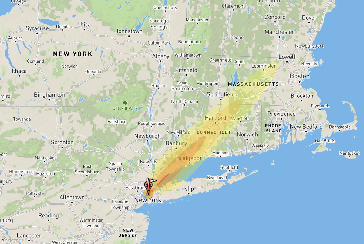 Nuclear Bomb Blast Northeast