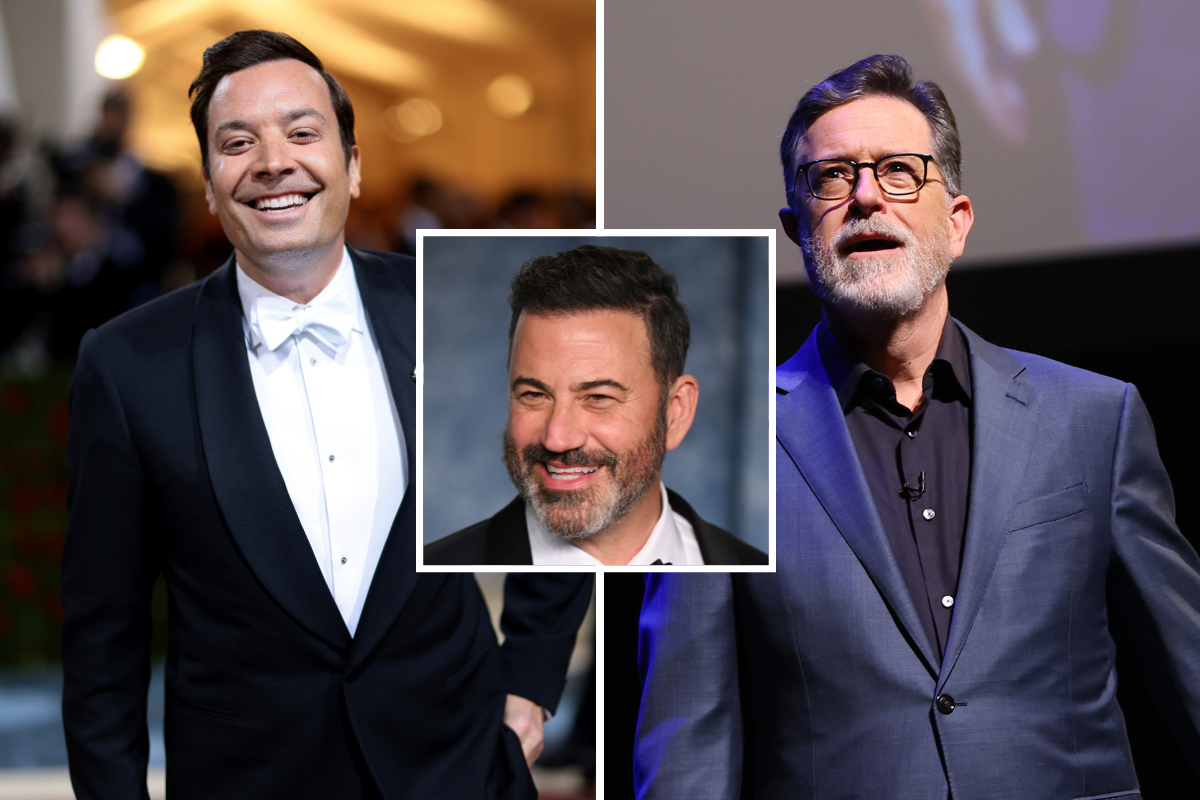 Jimmy Fallon, Jimmy Kimmel and Stephen Colbert