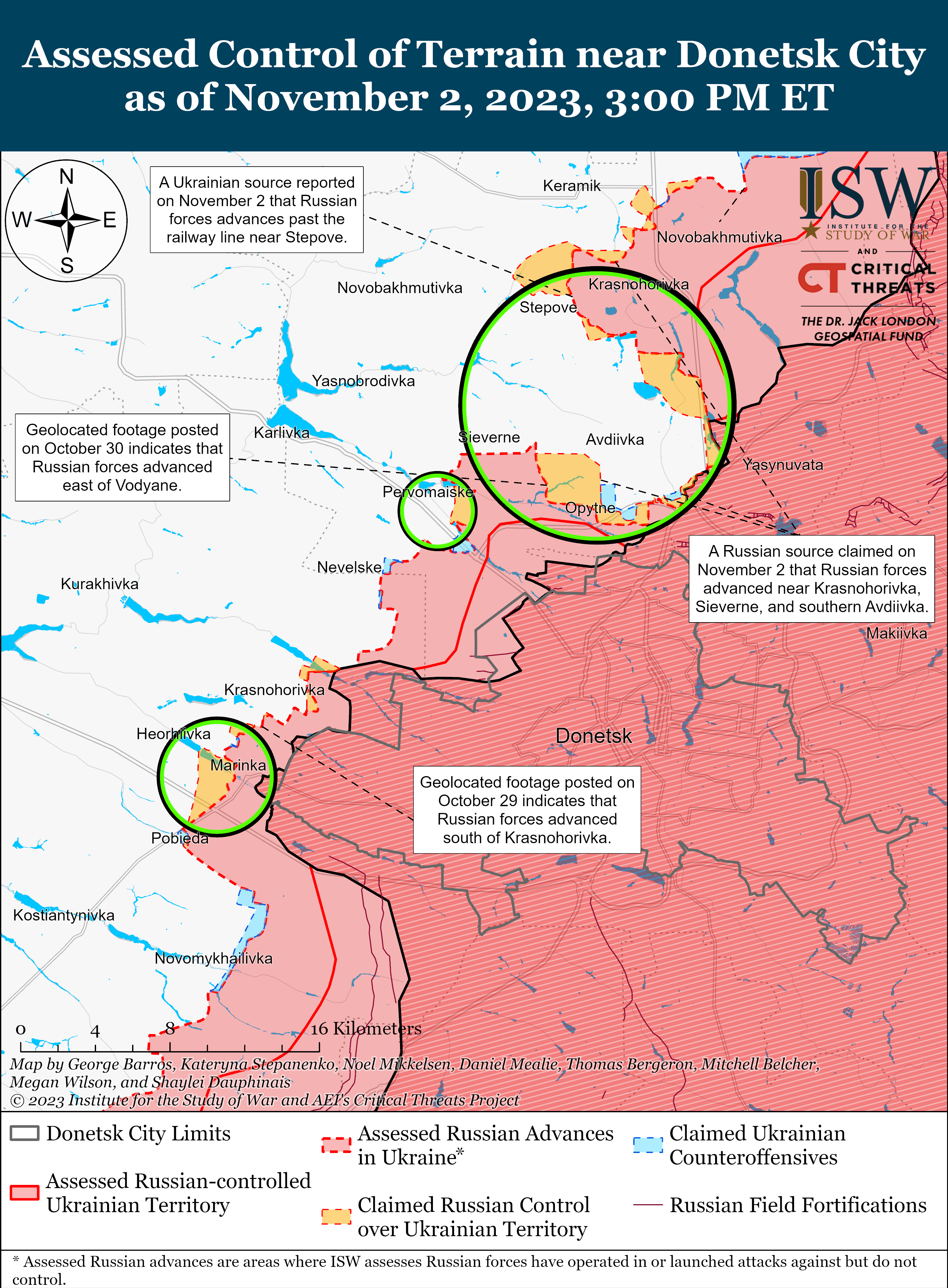 UA POV - "Ukraine Map Shows Russia Closing In On Avdiivka At 'critical ...