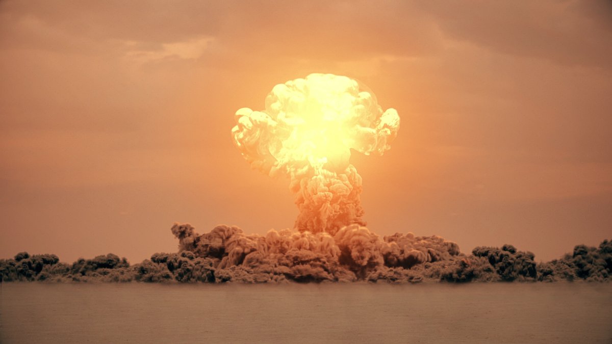 Nuclear bomb explosion