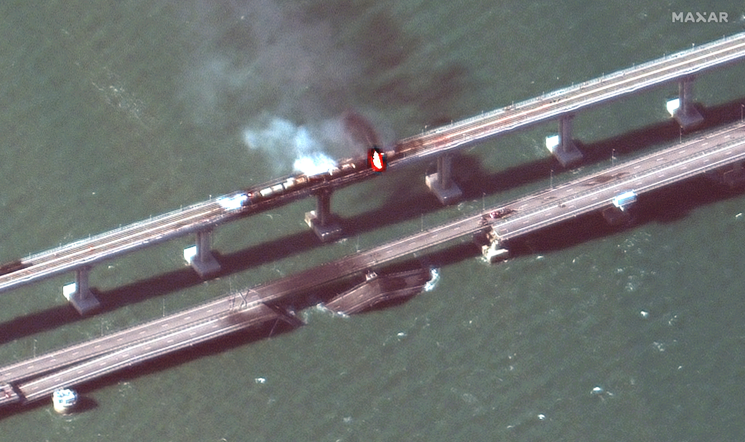 Fact Check: Has Google Earth Captured Crimea Bridge Attack Damage?