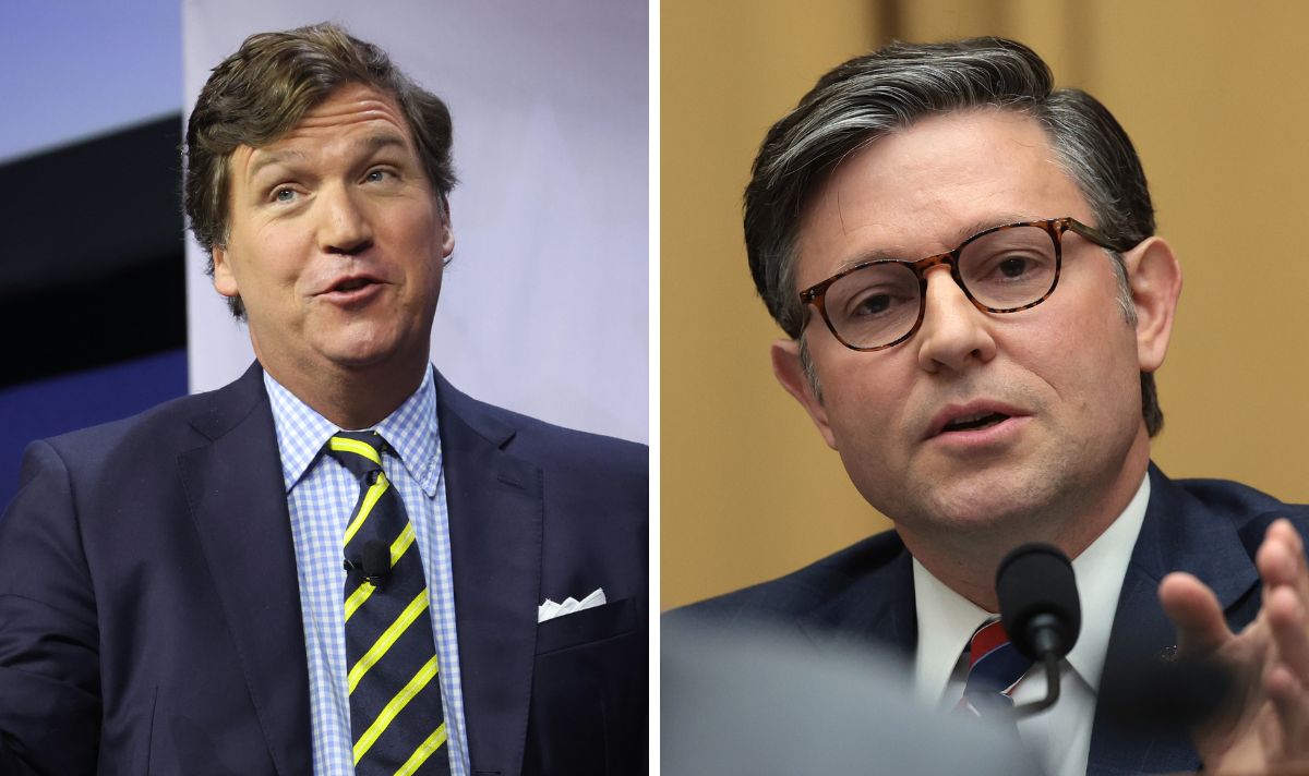 Tucker Carlson Tears Into Mike Johnson