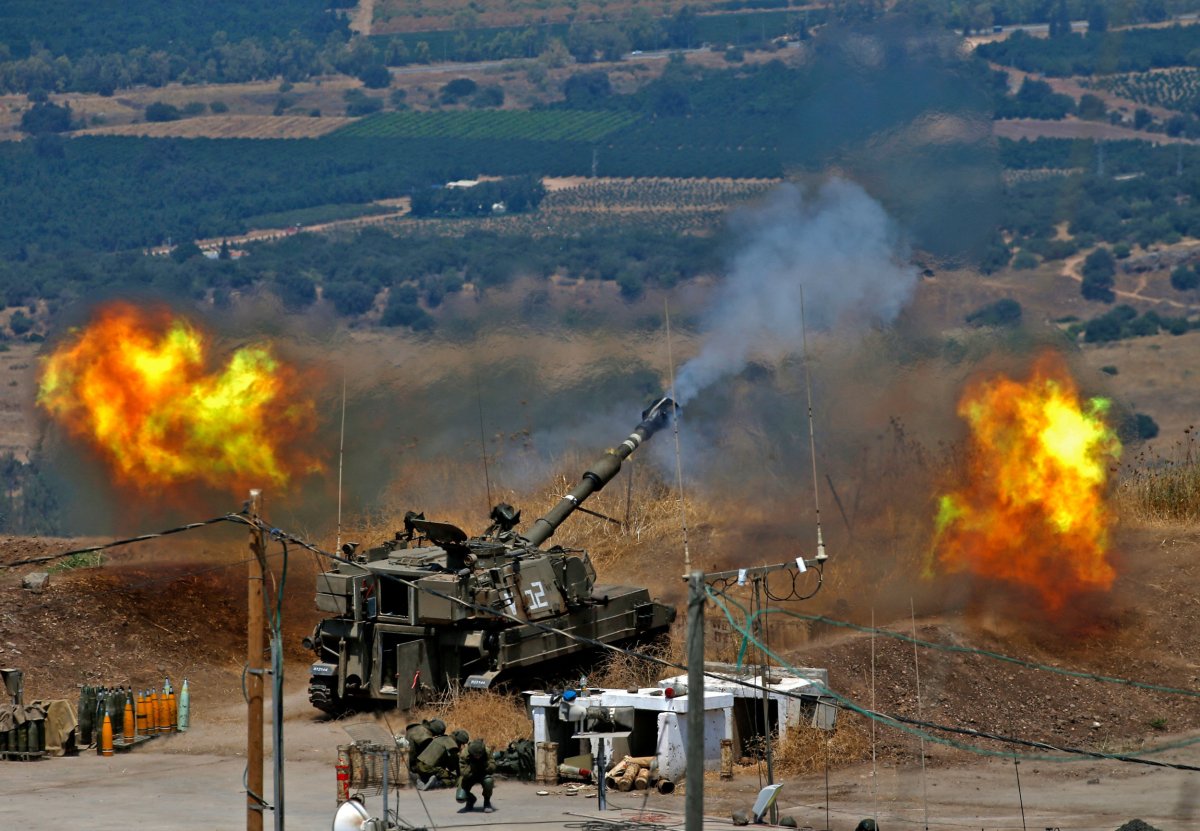 Missile strikes by Israeli Hezbollah