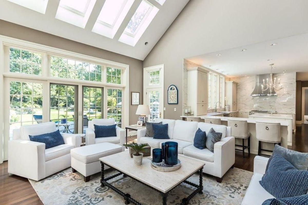 Living room in Travis Kelsey's house