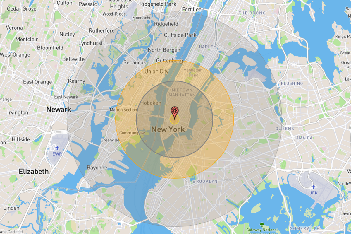 Nuclear Bomb Map Shows Impact of New Gravity Weapon on Biggest US Cities -  Newsweek