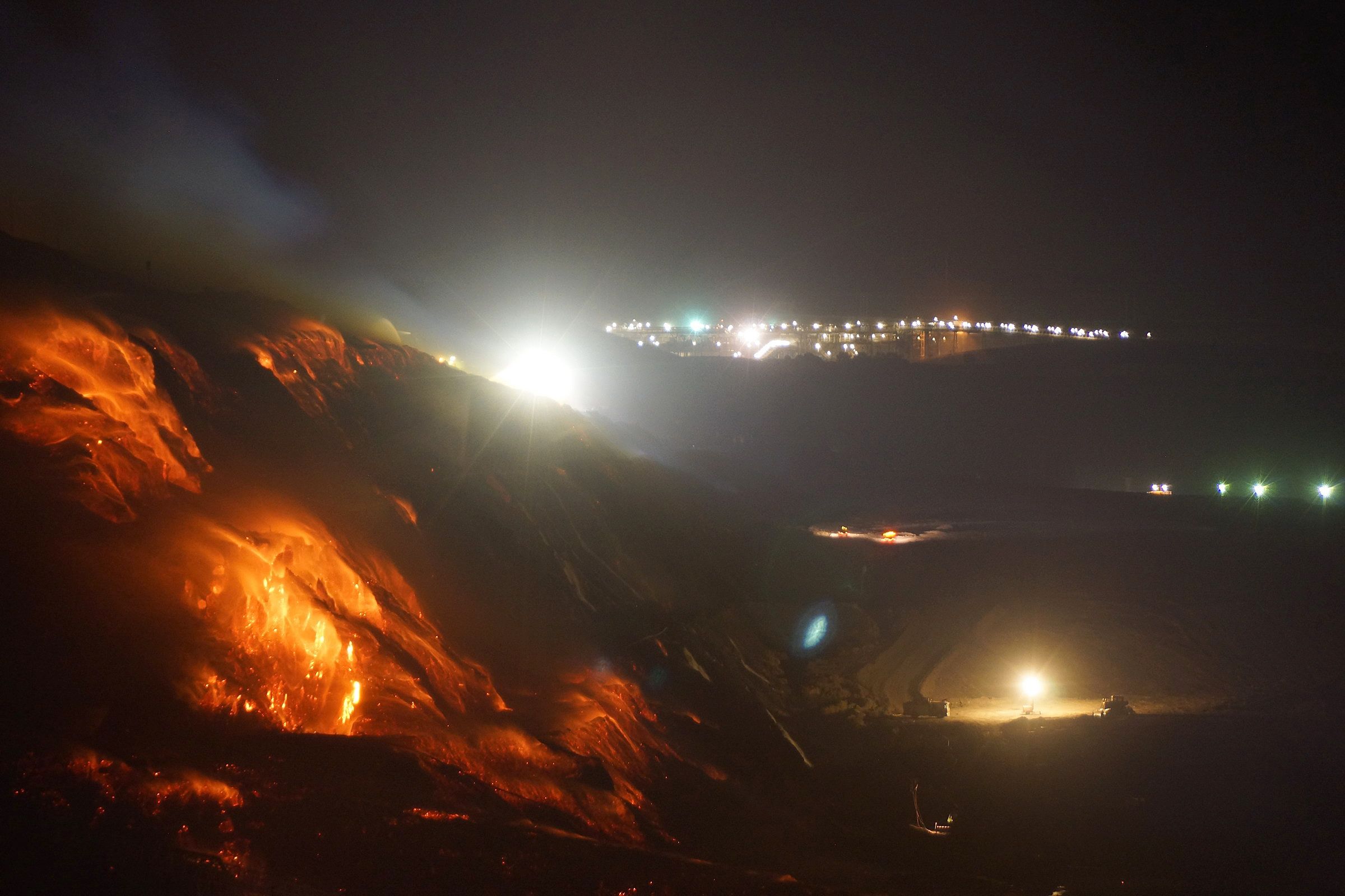 underground mine fire