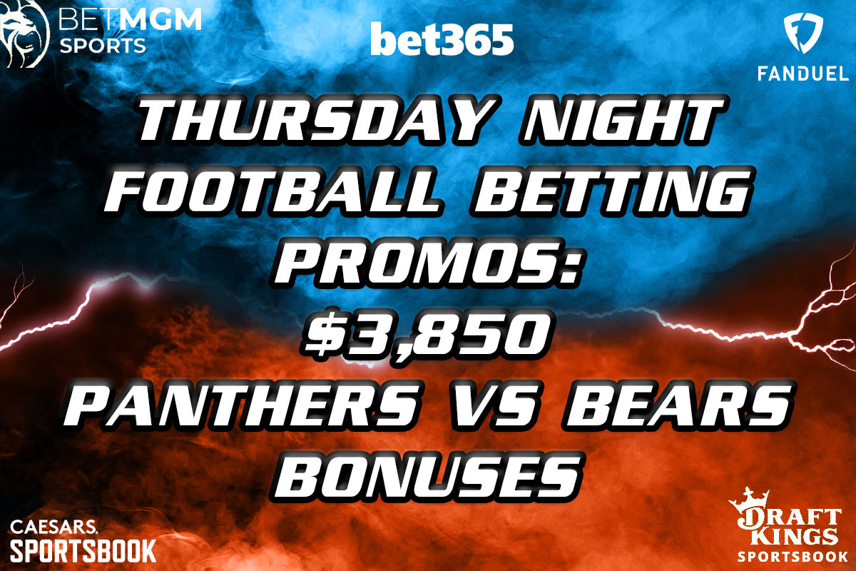 Thursday Night Football Betting Promos: Grab $3,850 Panthers-Bears ...