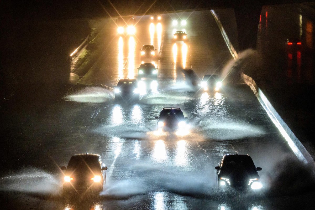 Timelapse video shows an atmospheric river hitting California