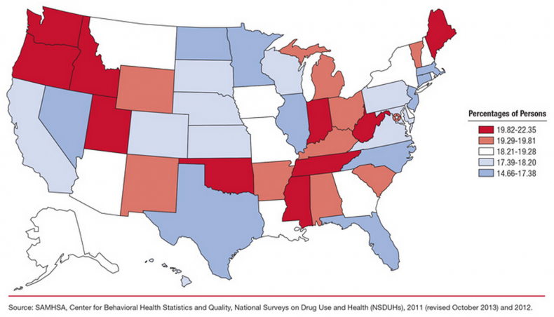 Map of mental illness