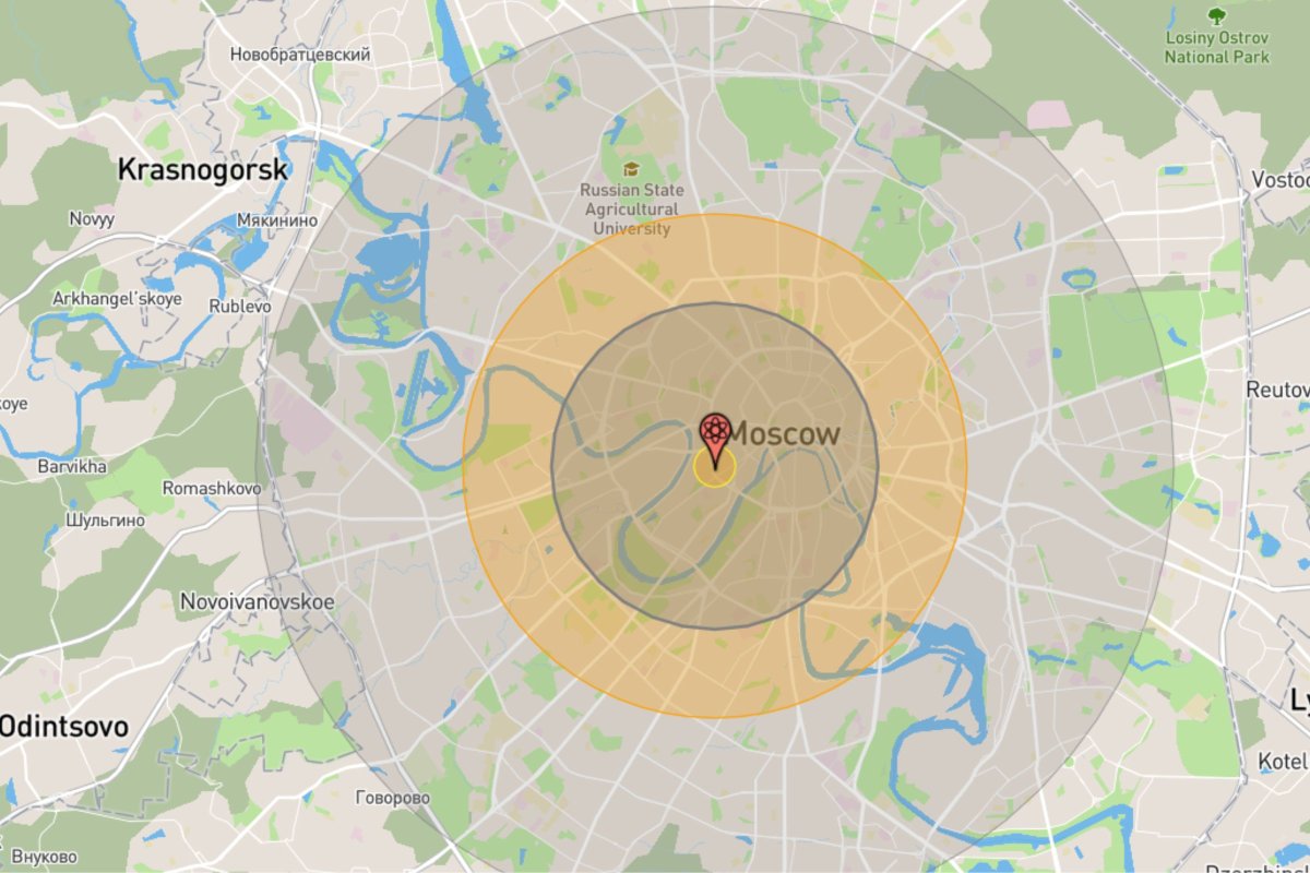 Moscow nuclear explosion 