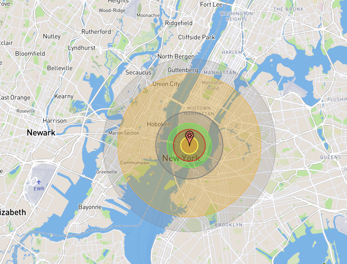 B61-11 Nuclear Bomb Blast New York City