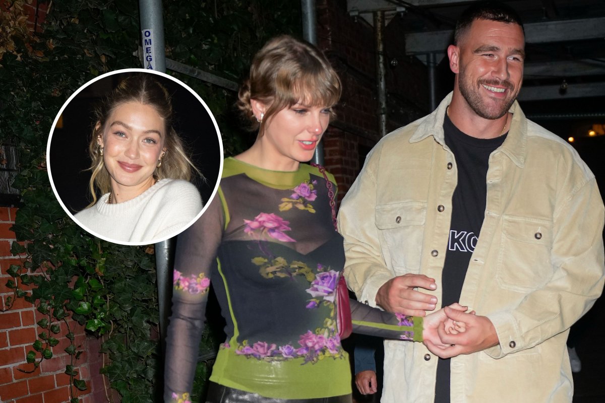 Gigi Hadid, Taylor Swift and Travis Kelce