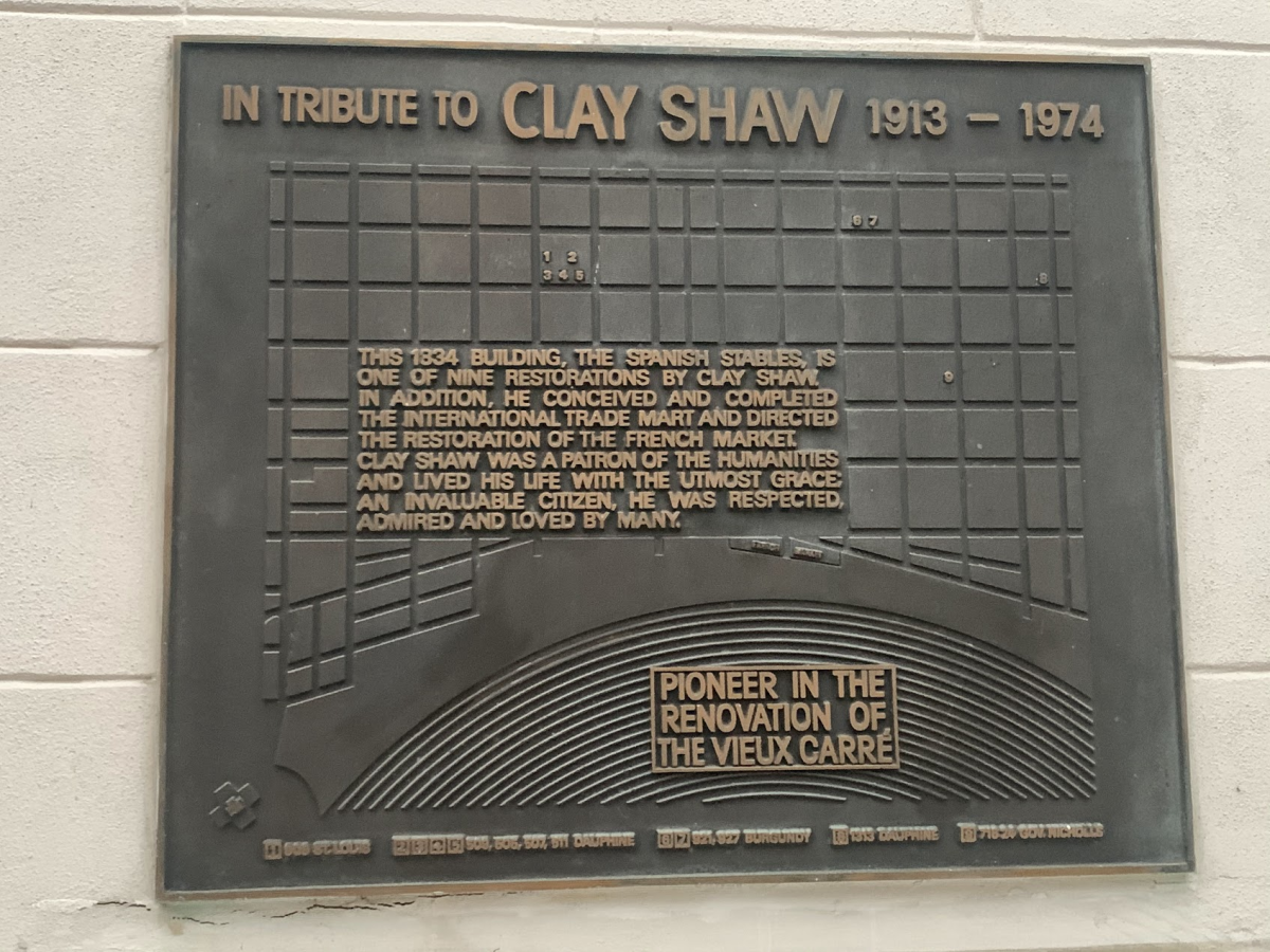 clay shaw plaque 