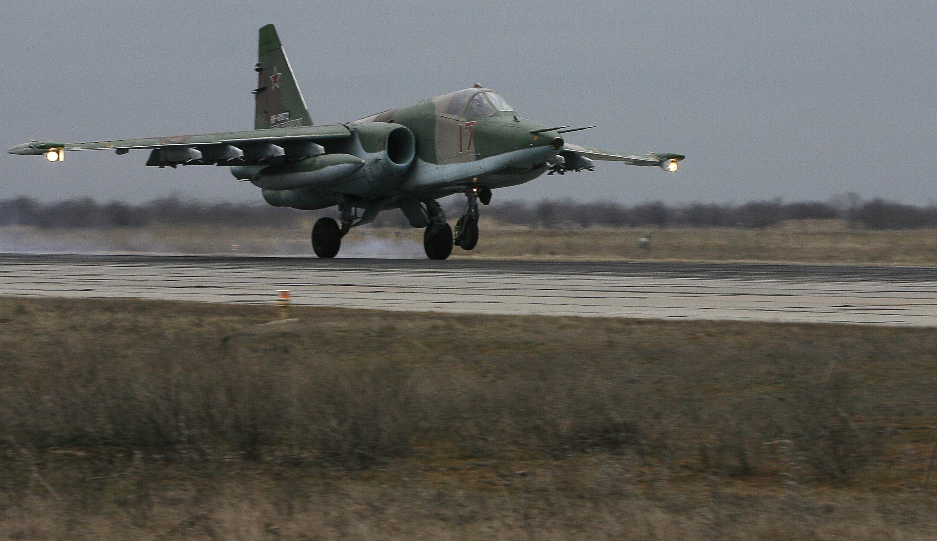 Russian Su-25 Jet's Fiery Mid-Flight Destruction Caught on Video