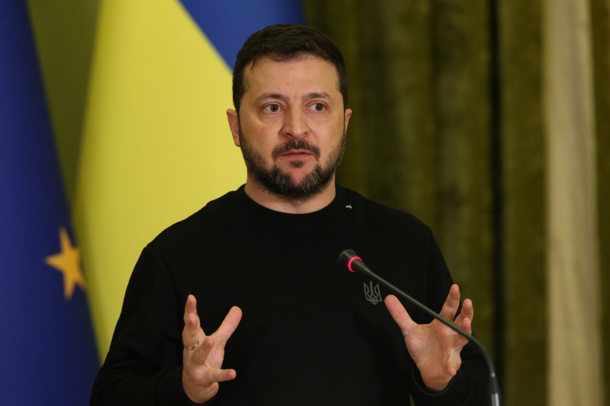 Volodymyr Zelensky speaks in Kyiv 