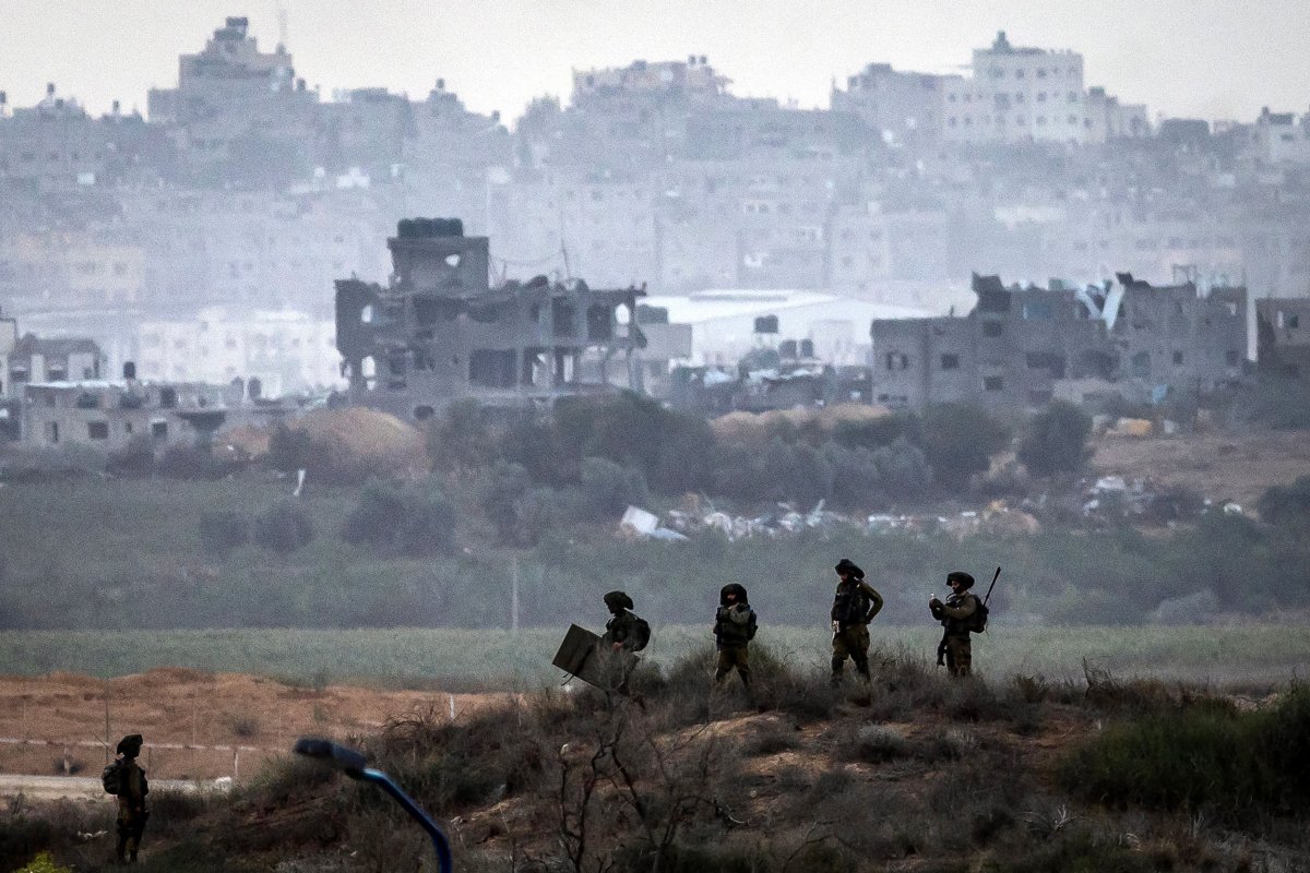 Israeli soldiers during operations inside Gaza Strip