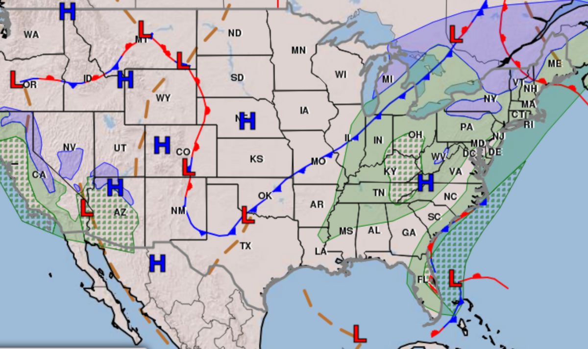 Thanksgiving weather forecast with multiple states affected by ‘messy’ storm.