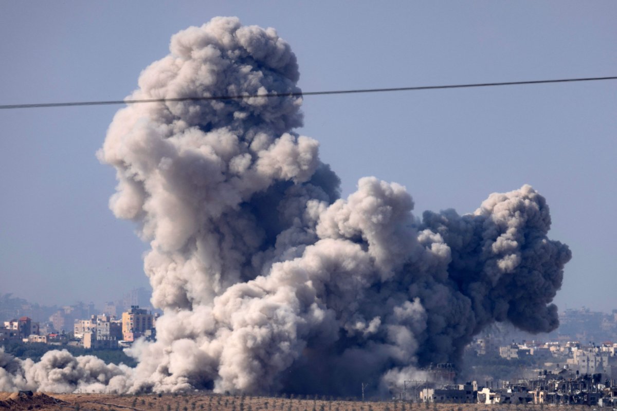 Israeli, airstrike, on, Gaza, Strip