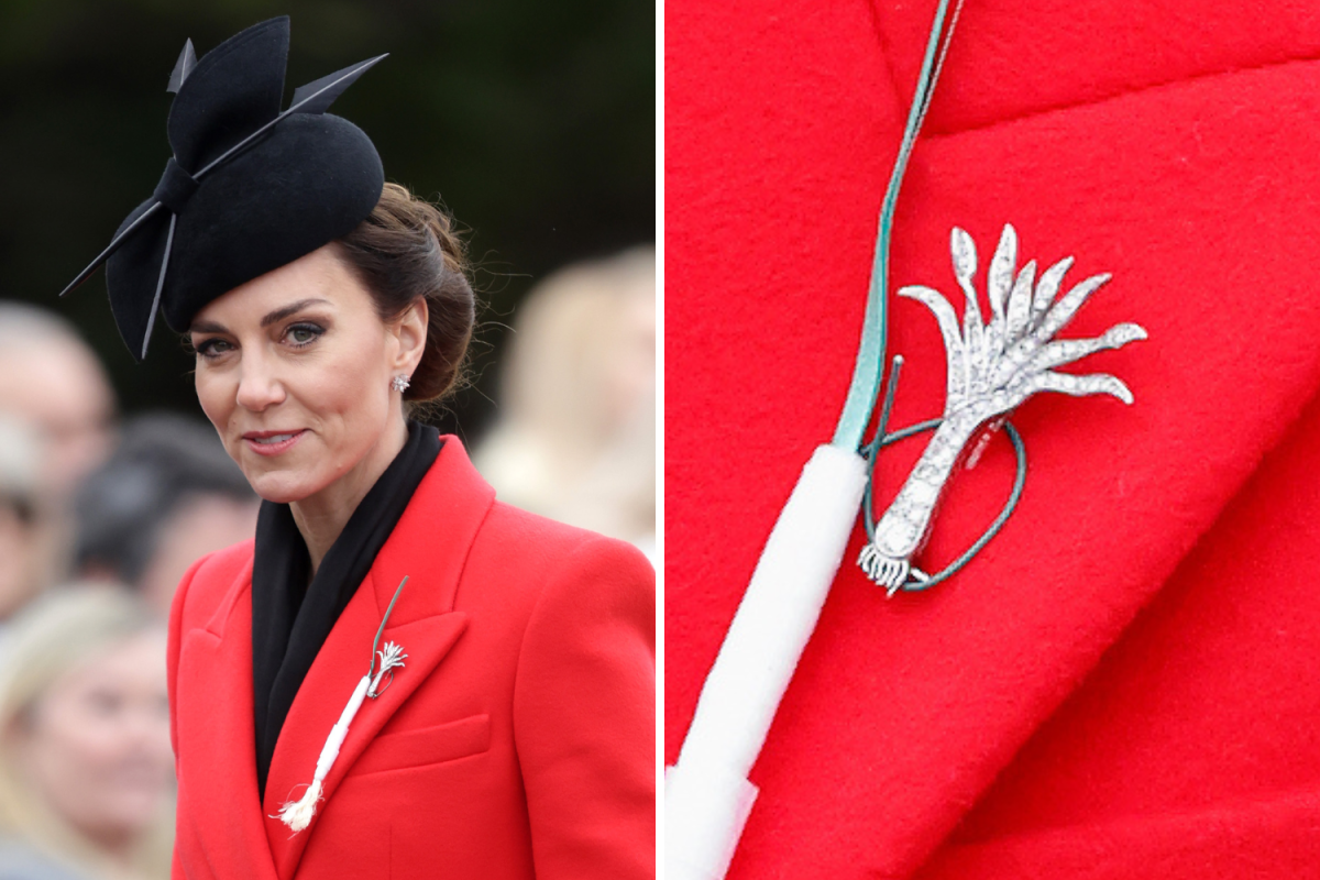 Kate Middleton Welsh Leek Brooch