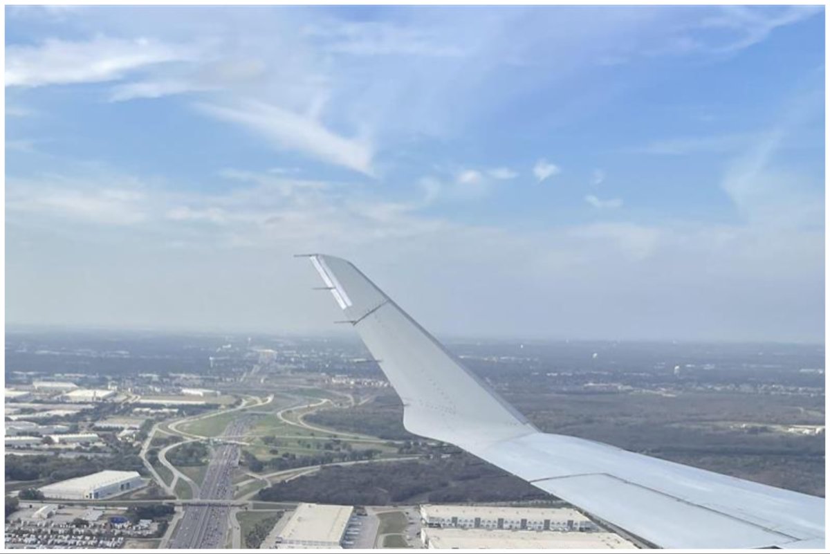 Dallas airplane window 