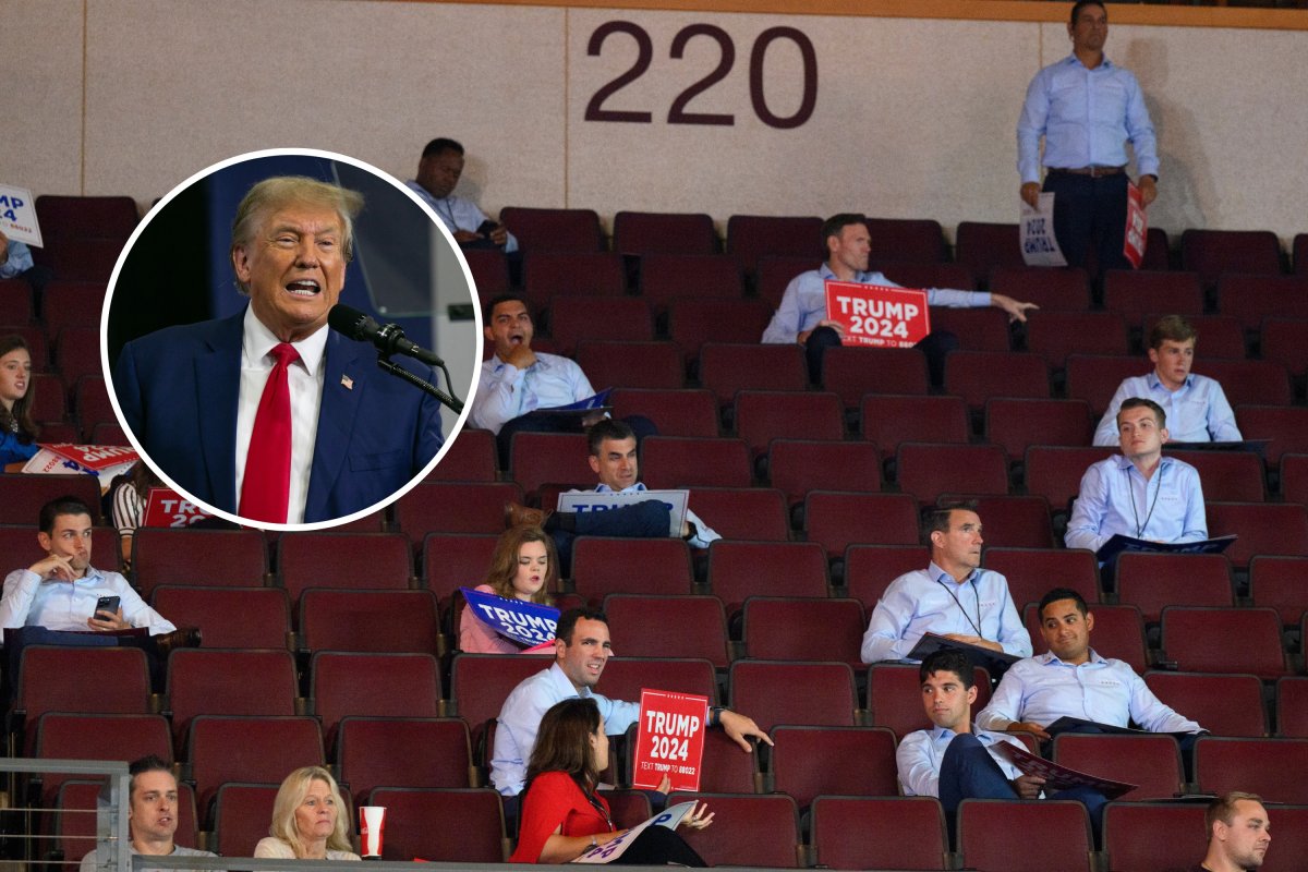 Donald Trump Rally Crowd Size Empty Seats