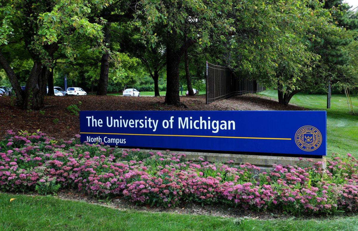 The University Of Michigan North Campus signage