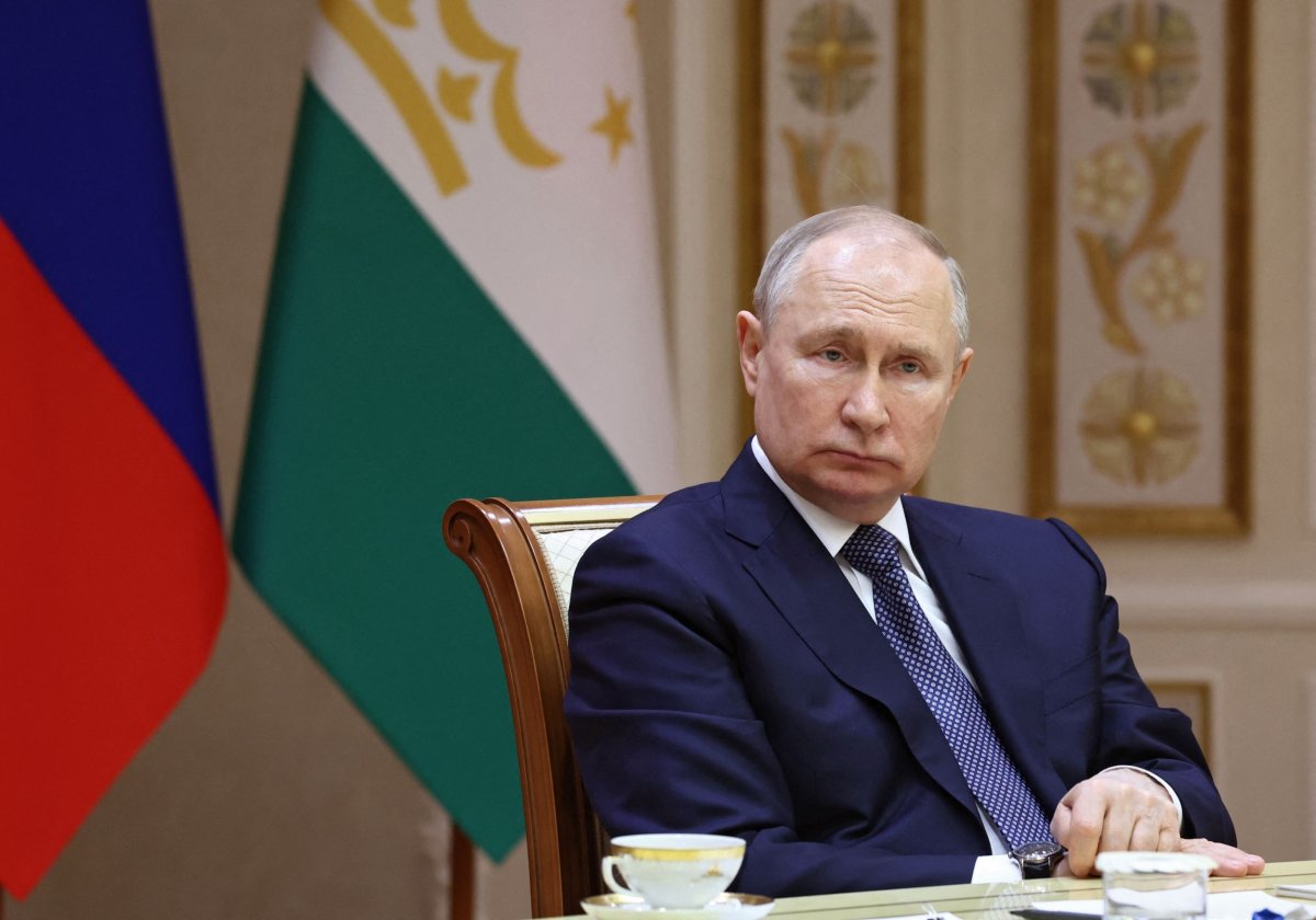 Russian President Vladimir Putin pictured in Minsk